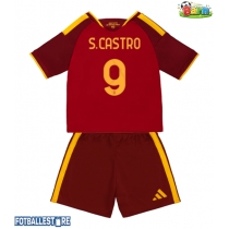 AS Roma Santiago Castro #9 Hjemmedraktsett Barn 2026-27 Kortermet (+ Korte bukser)